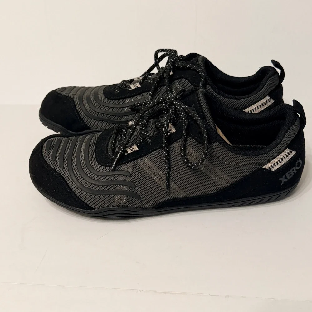 Xero 360 Training Shoes Black Gray Barefoot Minimalist Womens 10.5